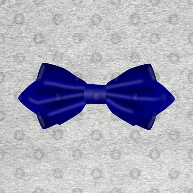 Blue Dinner Bow Tie Funny Gift by HappyGiftArt